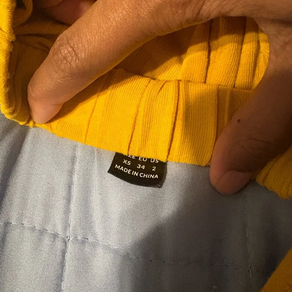 Yellow Ribbed Two Peice Set - Picture 4 of 4